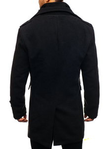 Abrigo de invierno para hombre negro Bolf 1808