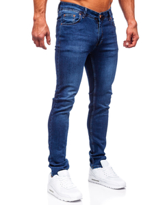 Pantalón vaquero slim fit para hombre azul oscuro Bolf 6147
