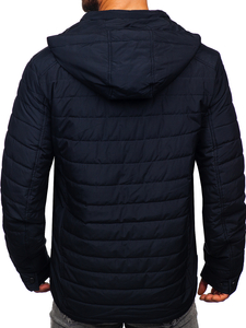 Chaqueta acolchada de entretiempo para hombre azul oscuro Bolf 22M305