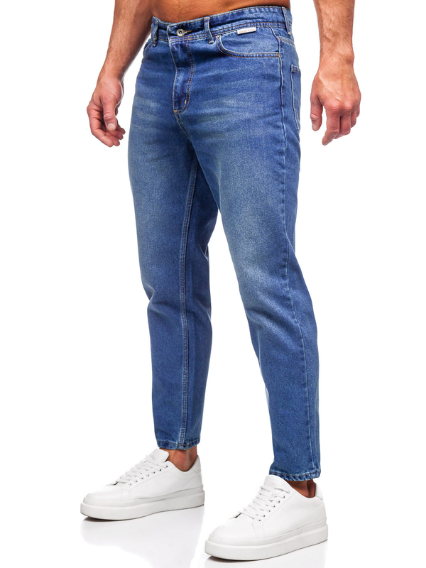 Pantalón de tela para hombre azul oscuro Bolf GT