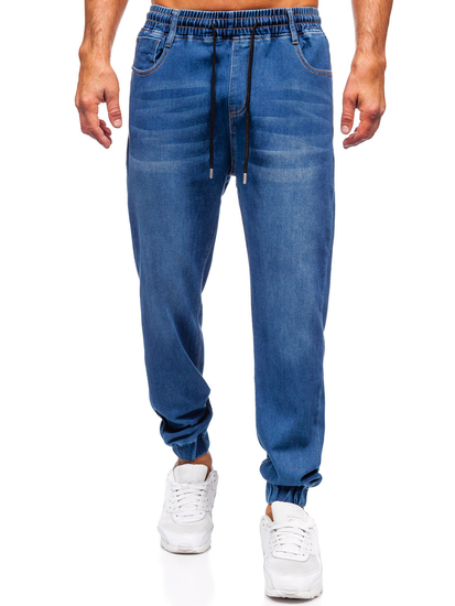Pantalón vaquero jogger para hombre azul oscuro Bolf 8151