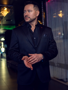 Blazer casual para hombre negro Bolf 026A