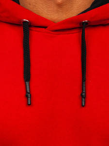Sudadera con capucha para hombre rojo Bolf 145369
