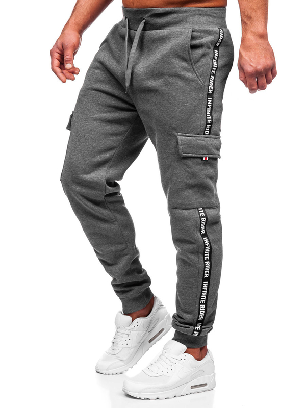 Pantalón jogger de combate para hombre grafito Bolf JX8715