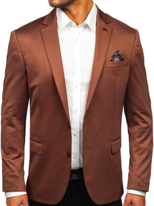 Hombre Blazer elegante Marrón Bolf 022