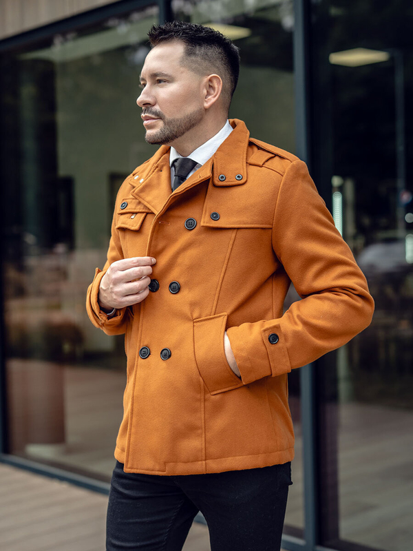 Abrigo para hombre camel Bolf 8857A2