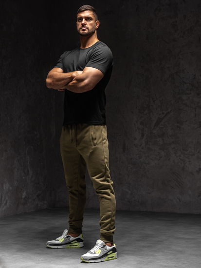Pantalón jogger de chándal para hombre caqui Bolf XW01-C