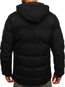 Chaqueta acolchada de invierno para hombre negro Bolf HSS052