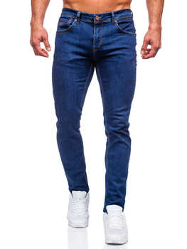 Pantalón vaquero regular fit para hombre azul oscuro Bolf 6558
