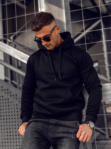 Sudadera con capucha para hombre negra Bolf MB001A