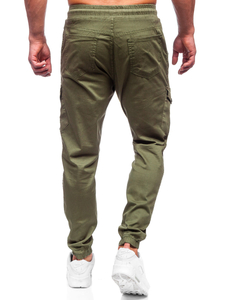 Pantalón jogger de tela cargo para hombre caqui Bolf 384