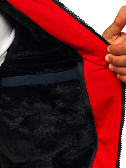 Chaqueta acolchada de invierno para hombre color azul oscuro Bolf 6900