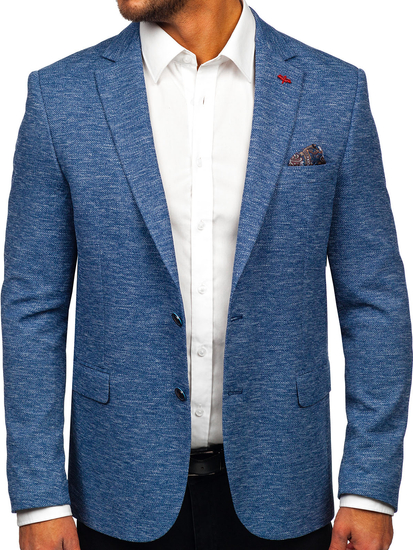 Americana casual para hombre azul Bolf 019