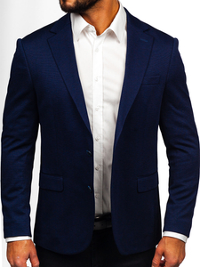 Americana casual para hombre azul oscuro Bolf 24401