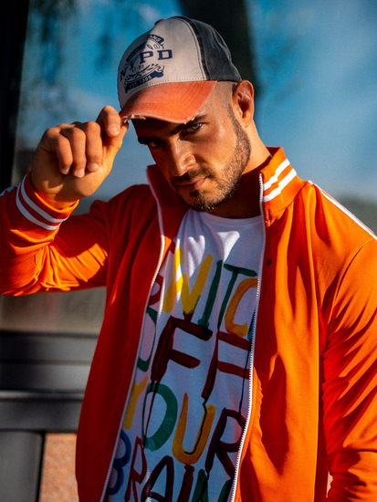 Camiseta blanca estampada para hombre Bolf 1181