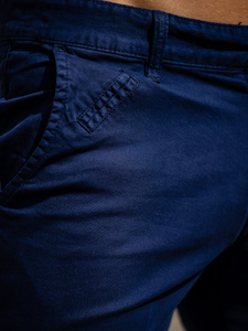 Pantalón corto para hombre color azul oscuro Bolf 1142