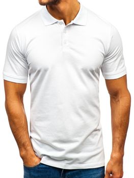 Camiseta polo para hombre blanca Bolf 9025