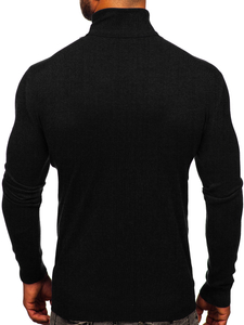 Jersey básico con cuello alto para hombre negro Bolf MMB600