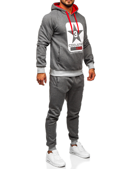 Chándal con capucha para hombre grafito Bolf 8C59