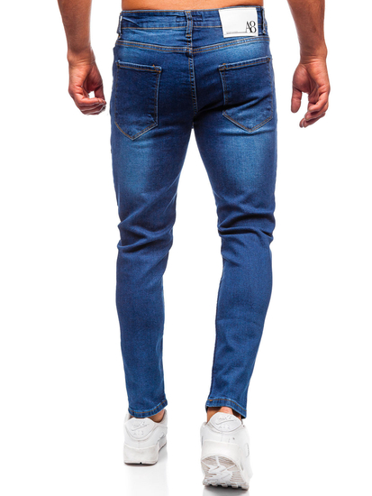 Pantalón vaquero slim fit para hombre azul oscuro Bolf 6758