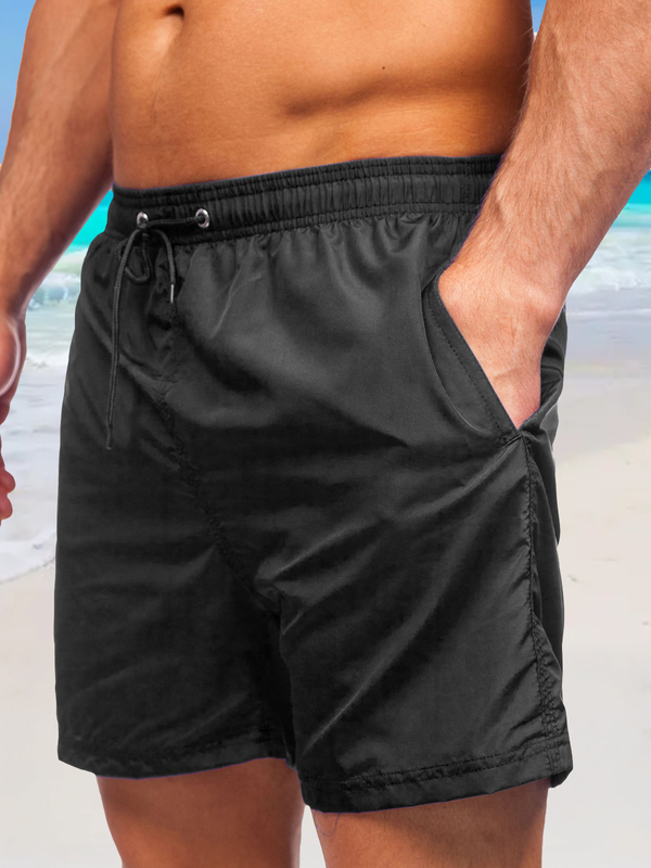 Shorts de baño para hombre color negro Bolf YW07002