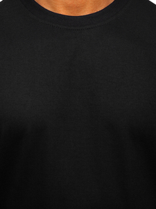 Sudadera para hombre sin capucha color negro Bolf B10001