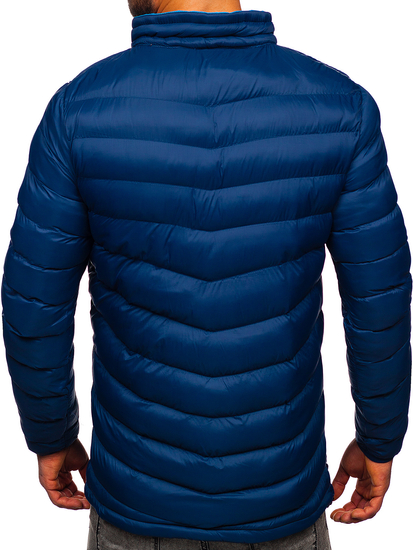 Chaqueta deportiva de invierno acolchada para hombre azul oscuro Bolf 1100