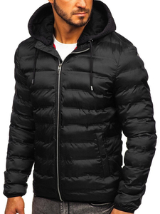 Chaqueta de entretiempo para hombre negro Bolf 5332