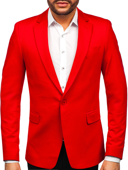 Americana casual para hombre rojo Bolf 1652A