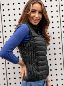 Chaleco acolchado para mujer negro Bolf B2705A