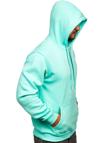 Sudadera tipo canguro con capucha para hombre menta Bolf 1004