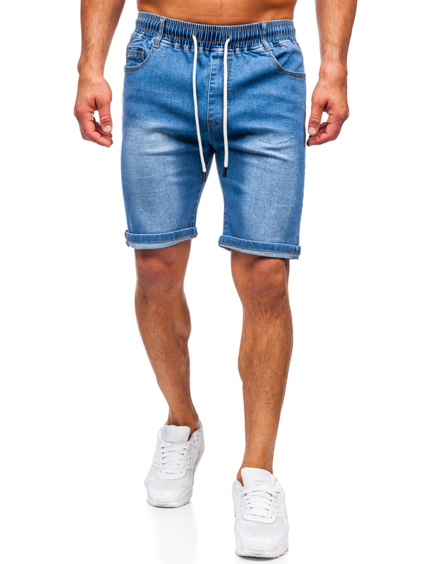 Pantalón corto vaquero para hombre azul Bolf 8262