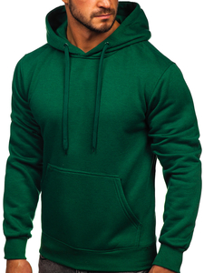 Sudadera con capucha para hombre verde oscura Bolf 2009