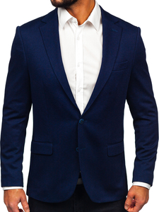Americana casual para hombre azul oscuro Bolf 24401