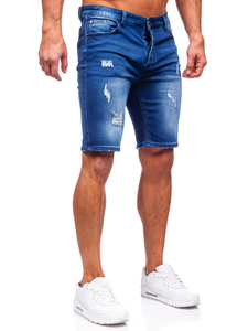 Pantalón corto vaquero para hombre azul oscuro Bolf MP0061BS