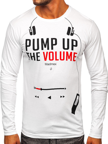 Camiseta a manga larga para hombre color blanco Bolf 1219
