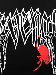Camiseta de manga corta con impresión para hombre negro Bolf MT3026