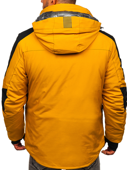 Chaqueta de invierno de esquí para hombre color camel Bolf 6576