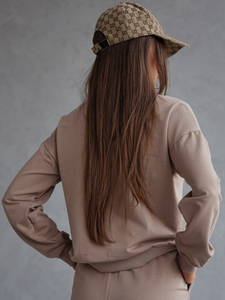 Conjunto de chándal de dos piezas para mujer color capuchino Bolf 82162