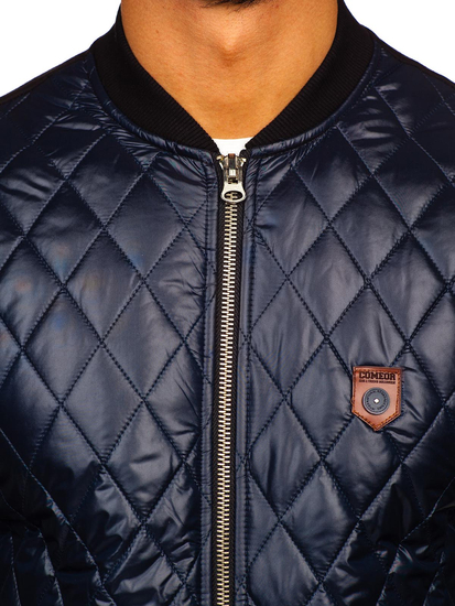 Chaqueta de entretiempo bomber para hombre azul oscuro Bolf 2569-2