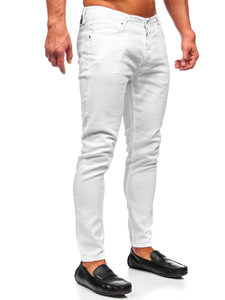 Pantalón vaquero skinny fit para hombre blanco Bolf R927