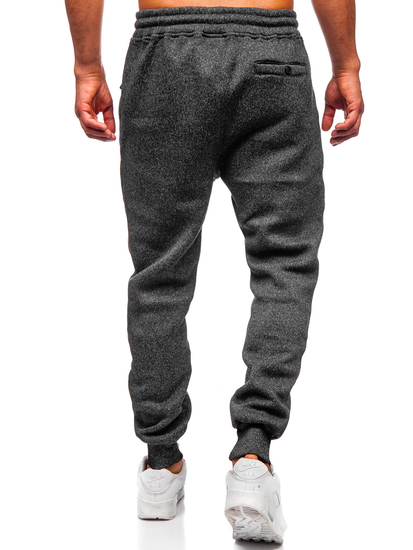 Pantalón forrado de chándal jogger para hombre grafito Bolf Q1104