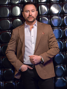 Americana casual de hombre marrón Bolf 24401-1