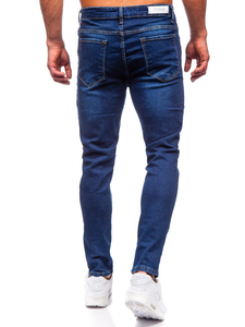 Pantalón vaquero slim  fit para hombre azul oscuro Bolf 6290