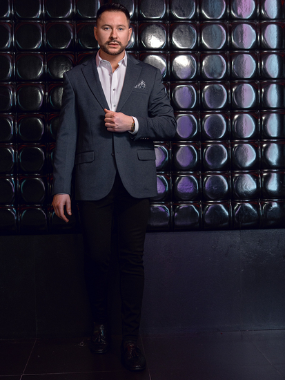 Americana casual de hombre azul marino Bolf 24401-1