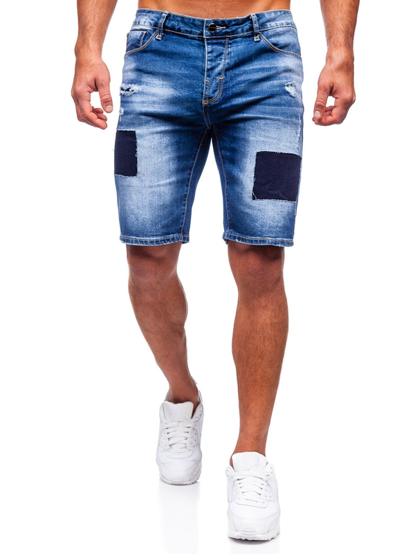 Pantalón corto vaquero para hombre azul Bolf MP0037B
