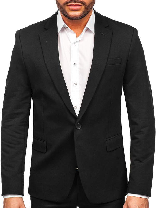 Hombre Blazer elegante Negro Bolf 1652A