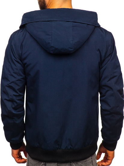 Chaqueta de invierno para hombre azul oscuro Bolf 2019005