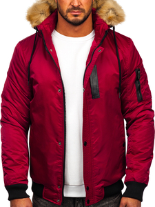 Chaqueta de invierno para hombre burdeos Bolf 2129