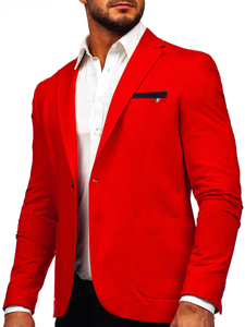 Americana casual para hombre rojo Bolf 1652